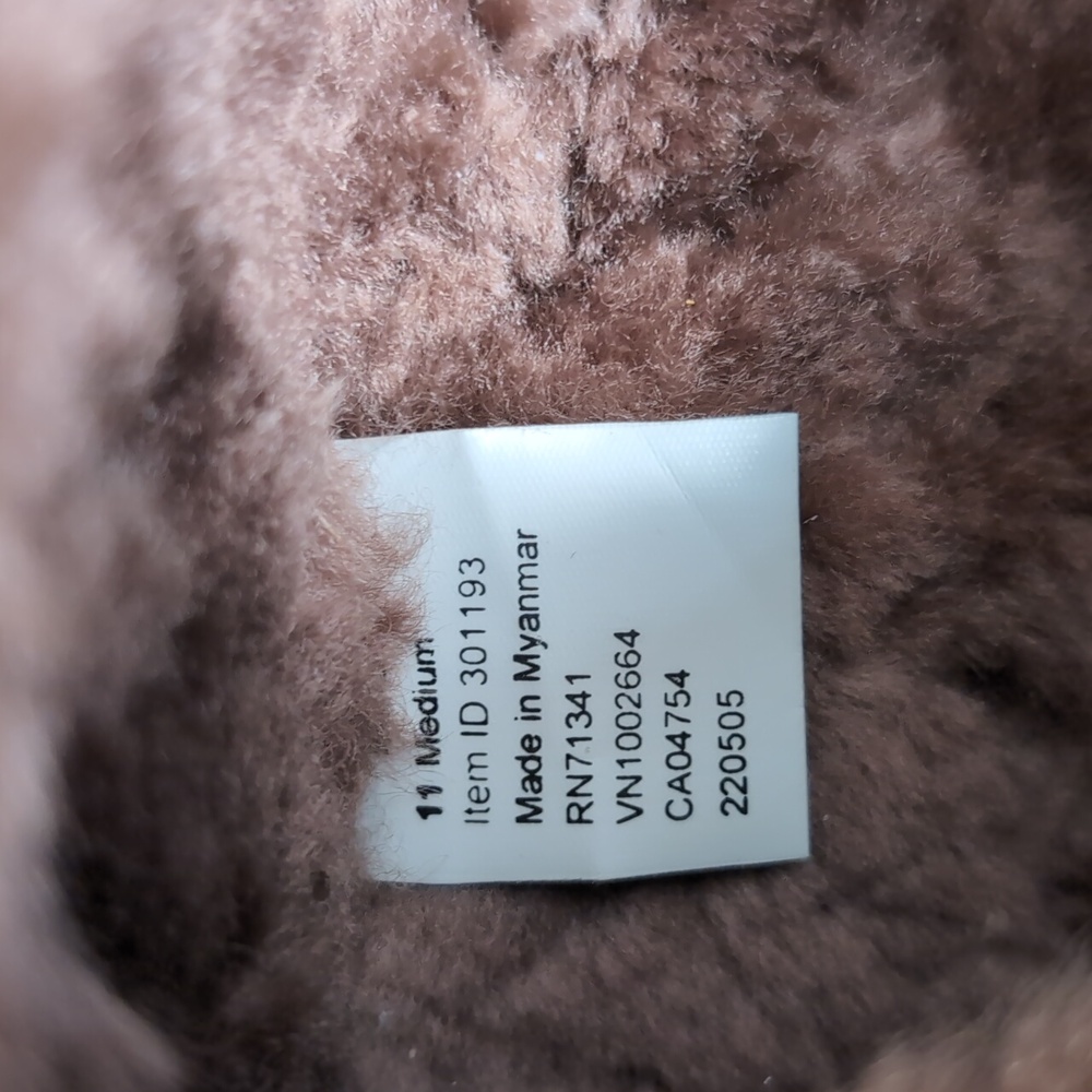 L.L. Bean Wicked Good Moccasins Moosehide Slipper Chocolate Brown Size 11.0 - Picture 9 of 14